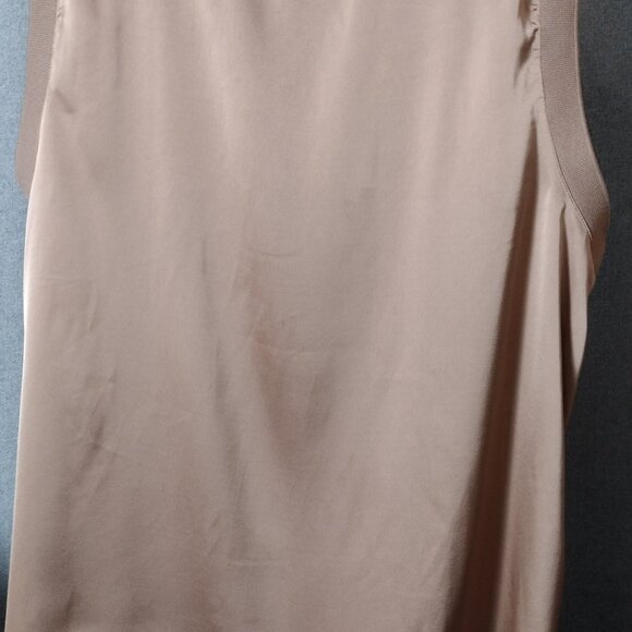 Rafaella Sleeveless Blouse XL Beige | Lightweight Work Top NWOT - Picture 4 of 6
